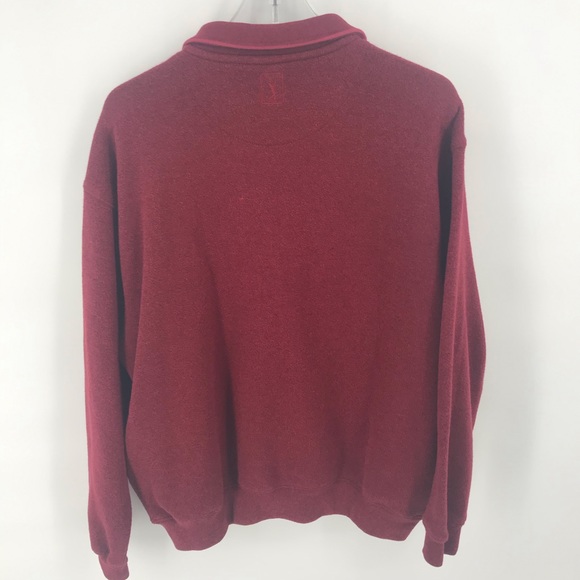 Burgundy PGA Tour Half-zip pullover Men’s M - Picture 7 of 8
